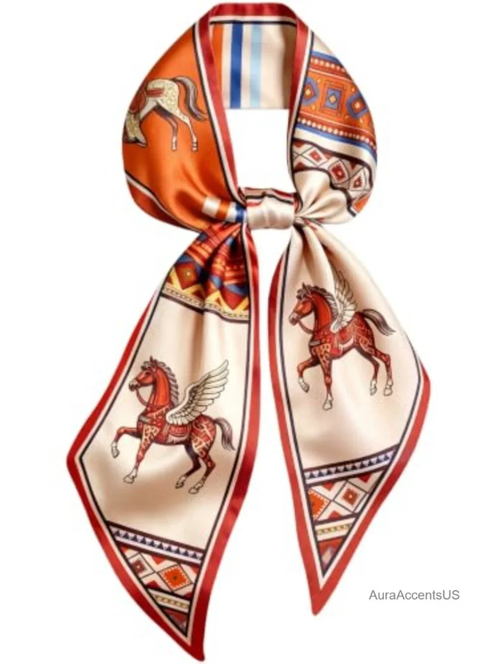 Silk Scarf, Neck Scarf for Women Stain Fashion, Satin Fabric, Versatile